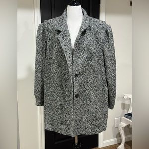 Maggie Lawrence Collection Vintage Plus Women’s Wool Blend Tweed Coat